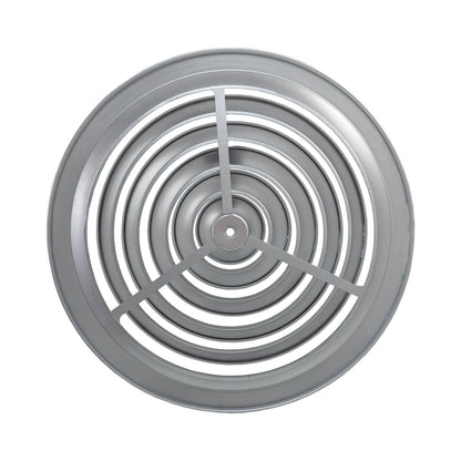 Difusor de Aire Redondo en Aluminio Plateado