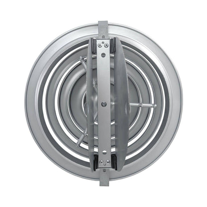 Difusor de Aire Redondo en Aluminio Plateado - Regulable