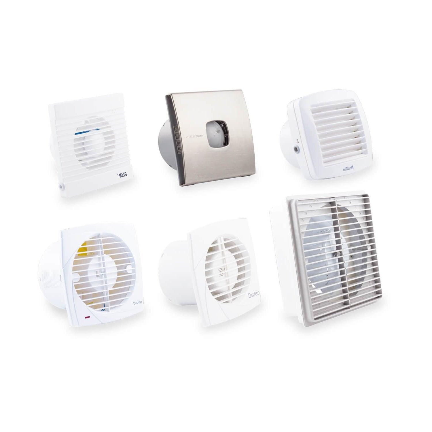 Ventilador Helicoidal para Baño con Salida a Shunt