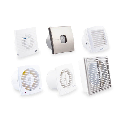 Ventilador Helicoidal para Baño con Salida a Shunt