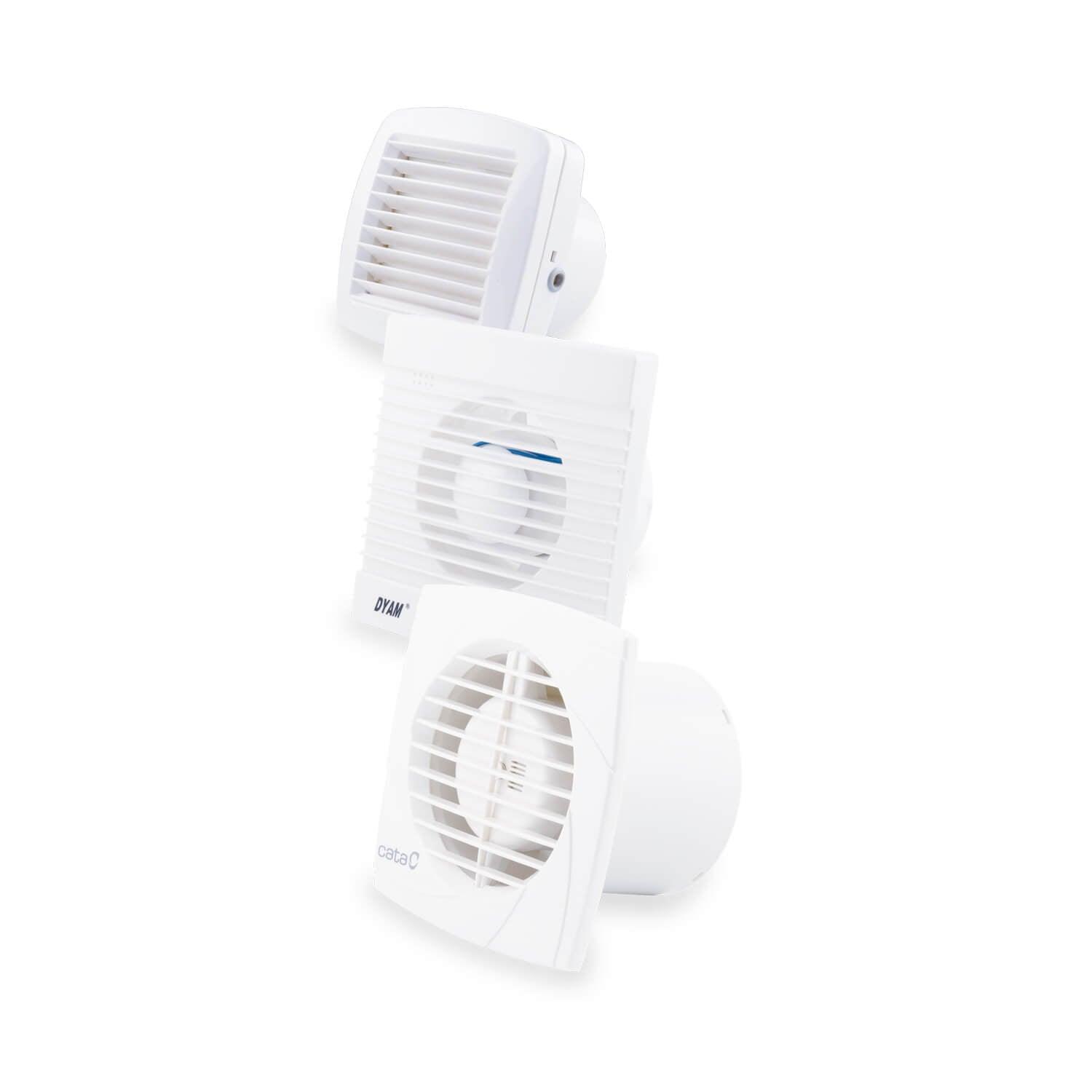 Ventilador Helicoidal para Baño con Salida a Shunt