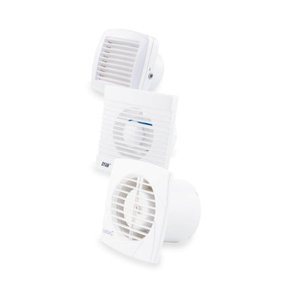 Ventilador Helicoidal para Baño con Salida a Shunt