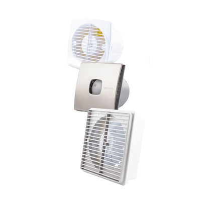 Ventilador Helicoidal para Baño con Salida a Shunt