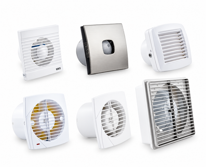 Ventilador Helicoidal para Baño con Salida a Shunt