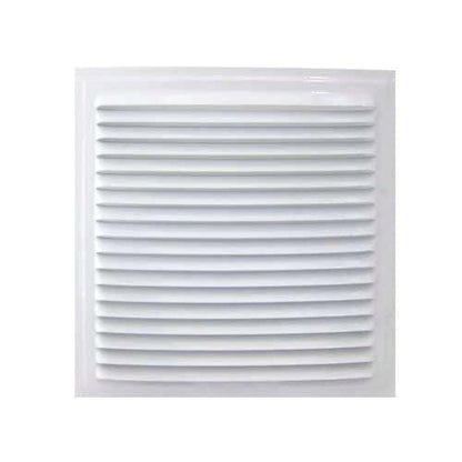Rejilla Ventilación en Aluminio Plateado de 16x16 cm para Empotrar