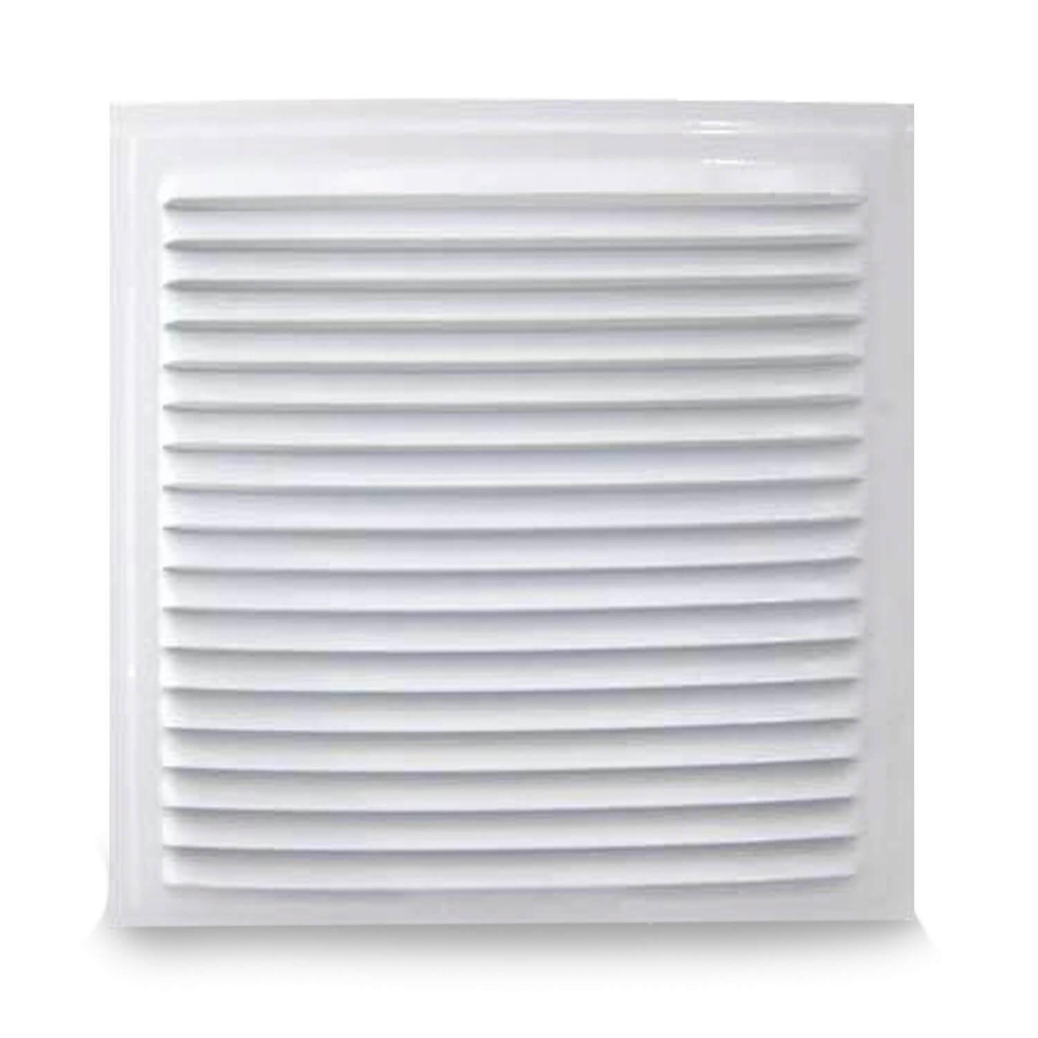 Rejilla Ventilación en Aluminio Plateado de 16x16 cm para Empotrar