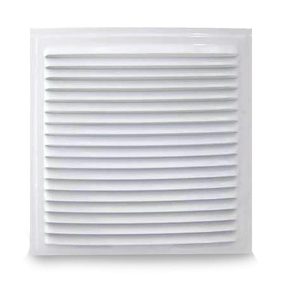 Rejilla Ventilación en Aluminio Plateado de 16x16 cm para Empotrar