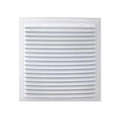 Rejilla Ventilación en Esmaltado Blanco de 16x16 cm para Empotrar