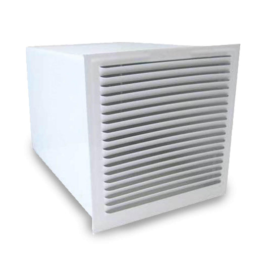 Rejilla Ventilación en Esmaltado Blanco Pasamuros