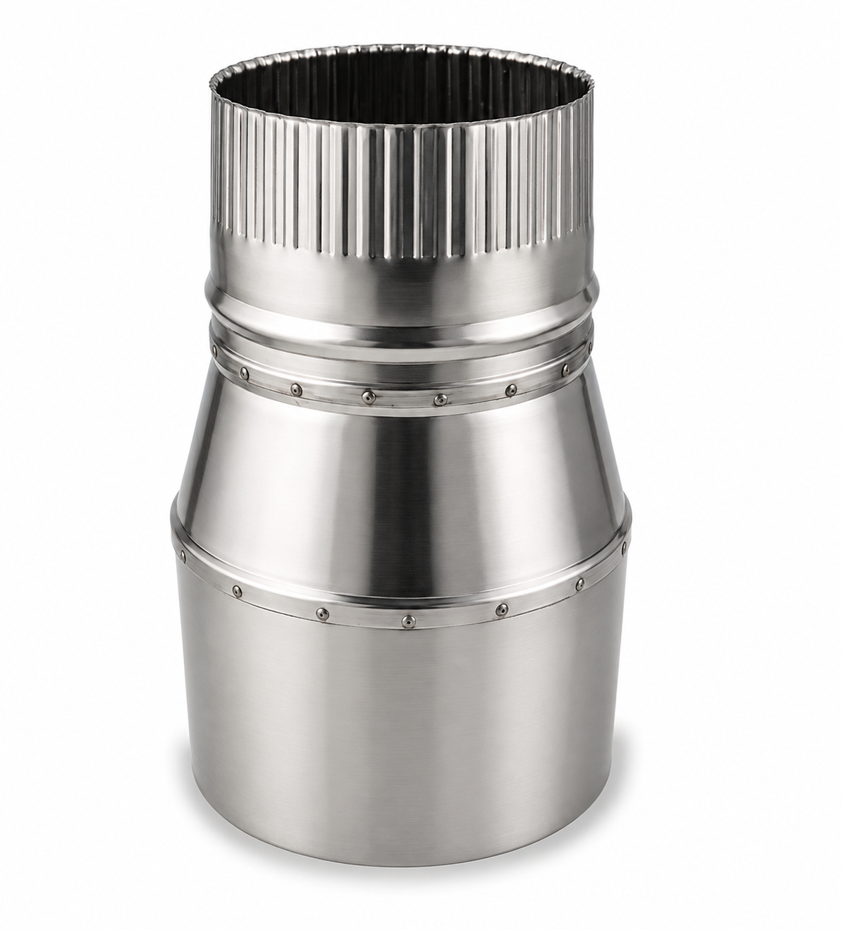 Reducción para chimeneas en Acero Inoxidable - Serie Lisa
