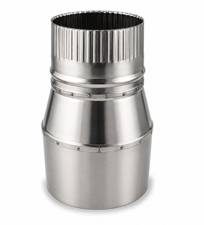 Reducción para chimeneas en Acero Inoxidable - Serie Lisa
