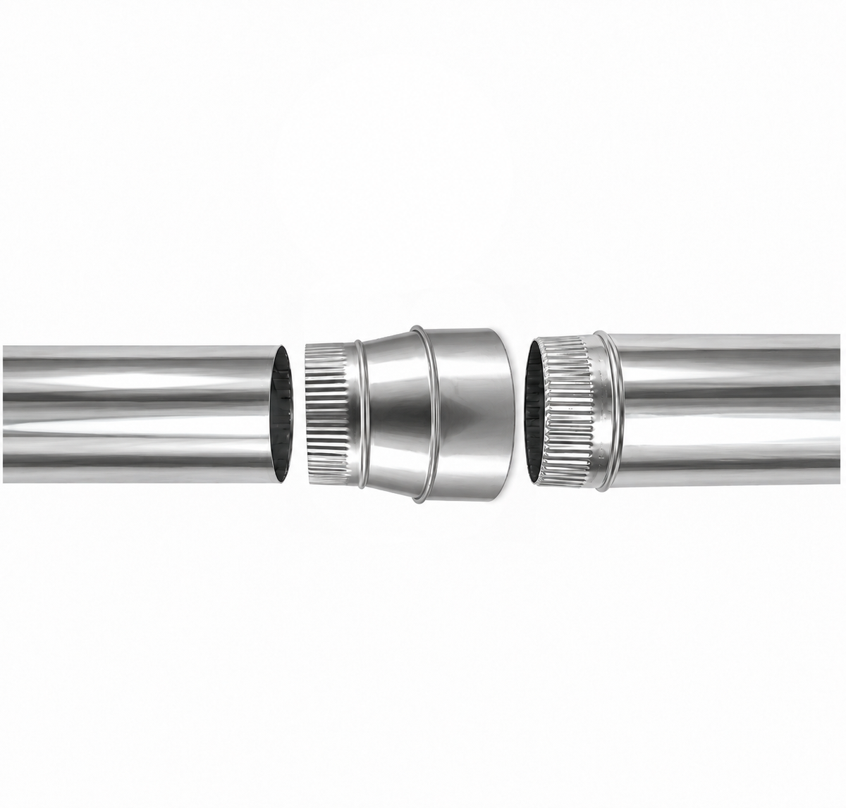 Reducción para chimeneas en Acero Inoxidable - Serie Lisa