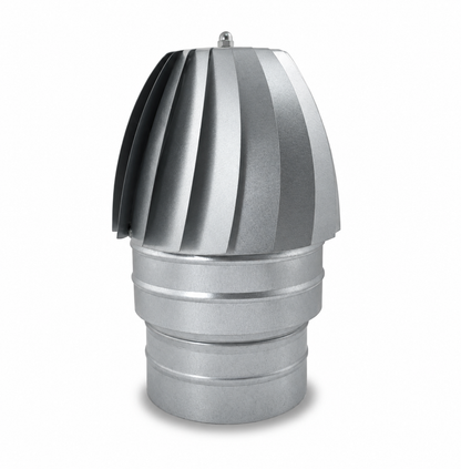 Sombrerete Aspirador Giratorio para Conductos en Acero Galvanizado - Serie Helicoidal
