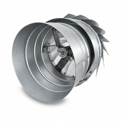 Sombrerete Aspirador Giratorio para Conductos en Acero Galvanizado - Serie Helicoidal