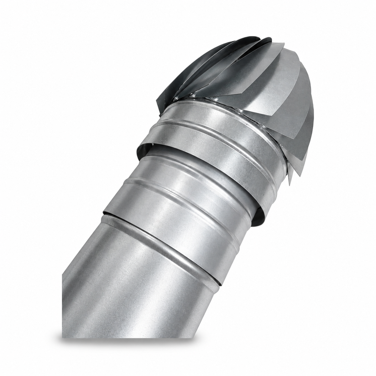 Sombrerete Aspirador Giratorio para Conductos en Acero Galvanizado - Serie Helicoidal