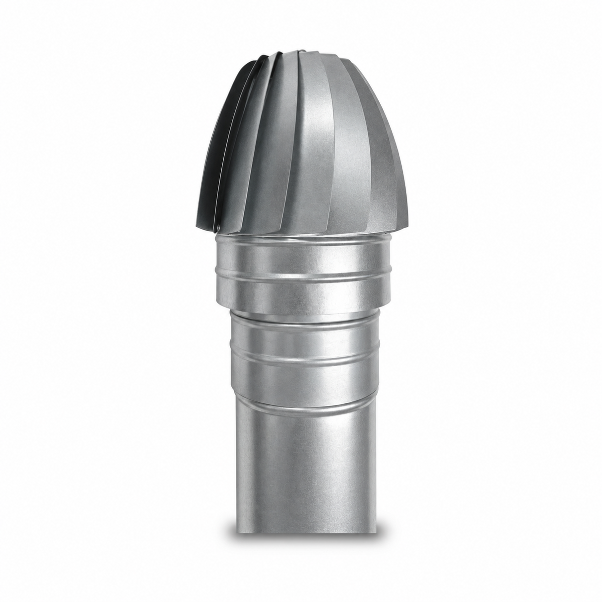 Sombrerete Aspirador Giratorio para Conductos en Acero Galvanizado - Serie Helicoidal