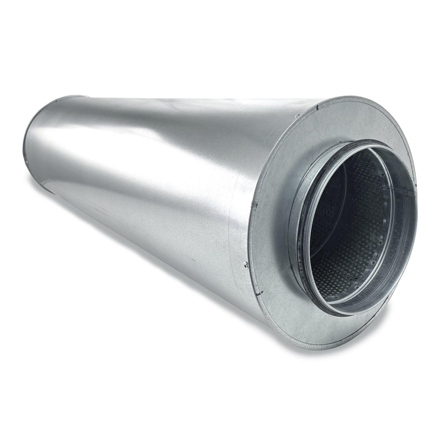 Silenciador Circular para Conductos en Acero Galvanizado Z275 - Serie Lisa y Helicoidal