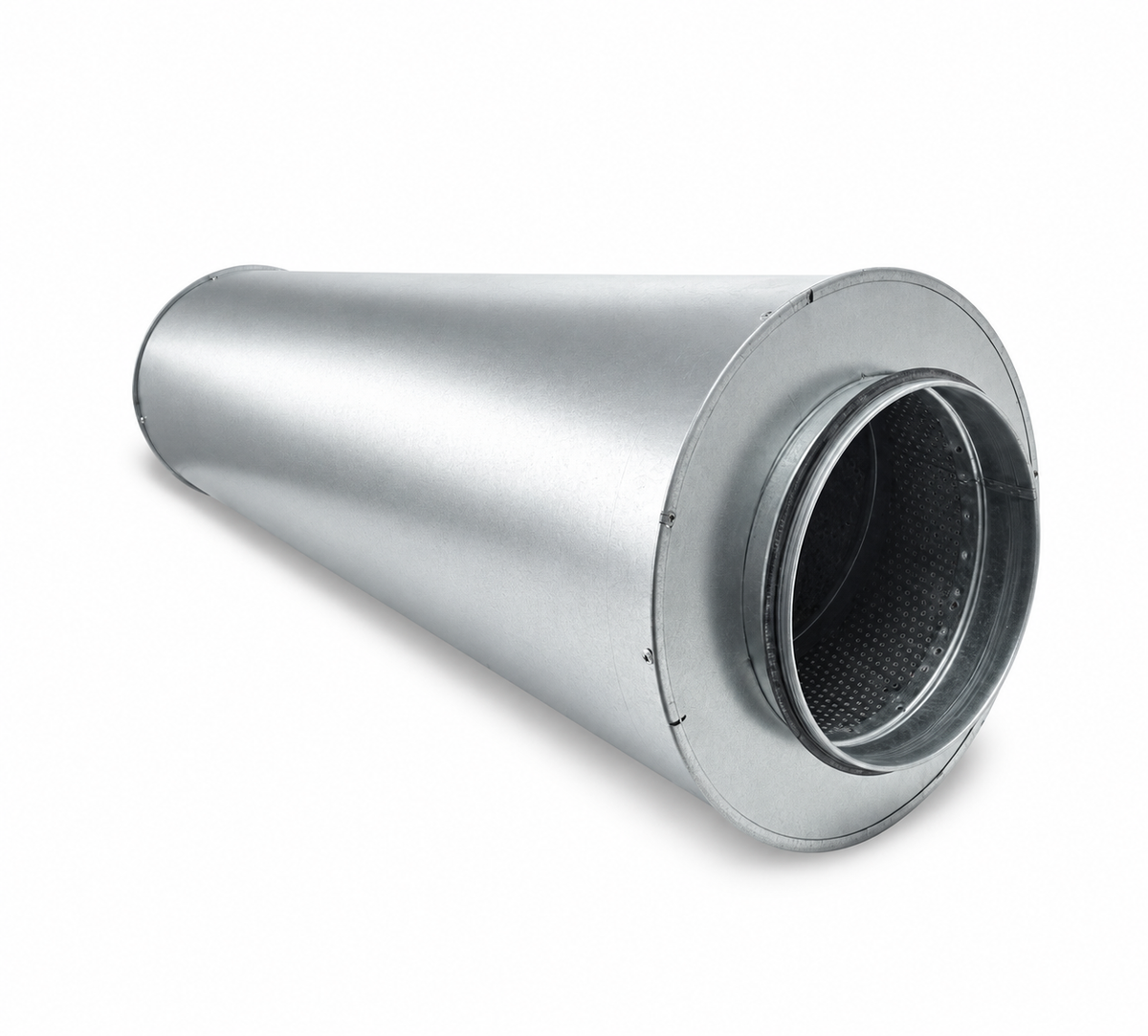Silenciador Circular para Conductos en Acero Galvanizado Z275 - Serie Lisa y Helicoidal