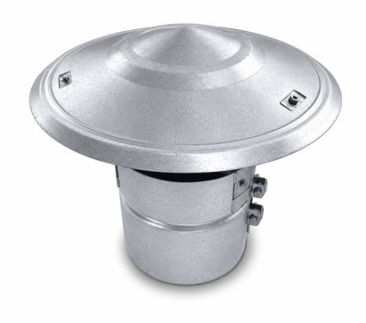 Sombrerete Fijo para Conductos en Acero Galvanizado - Serie Lisa y Helicoidal
