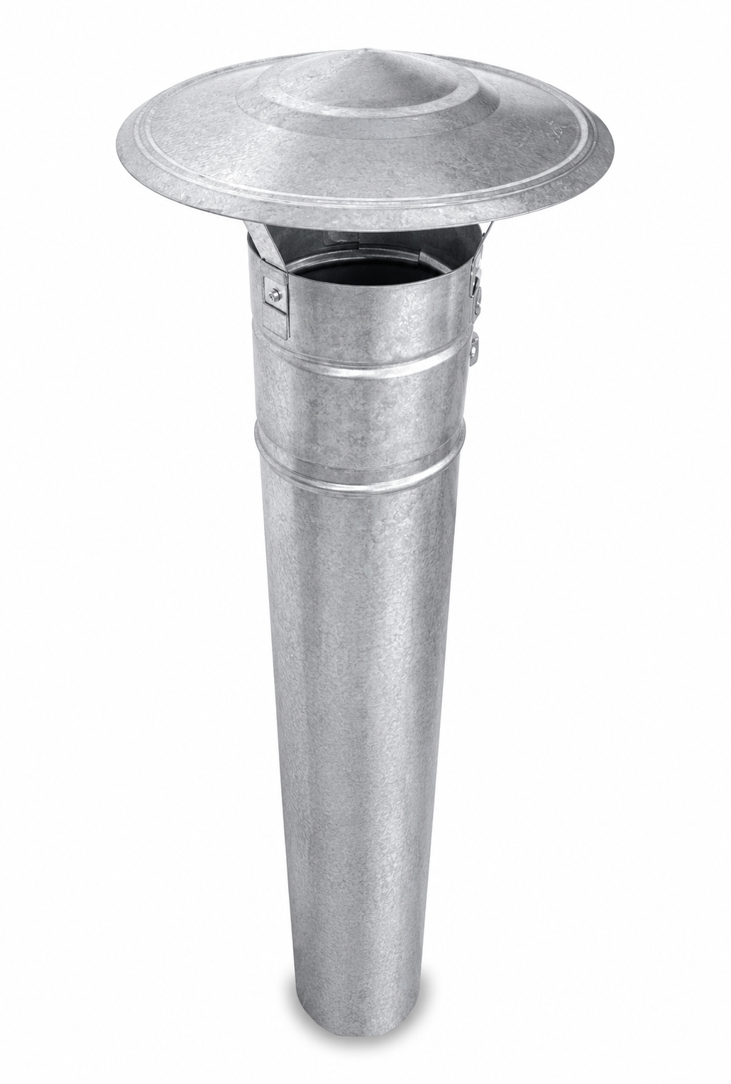 Sombrerete Fijo para Conductos en Acero Galvanizado - Serie Lisa y Helicoidal