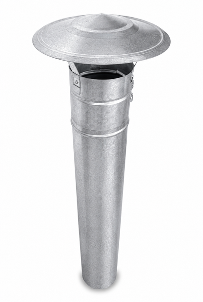 Sombrerete Fijo para Conductos en Acero Galvanizado - Serie Lisa y Helicoidal