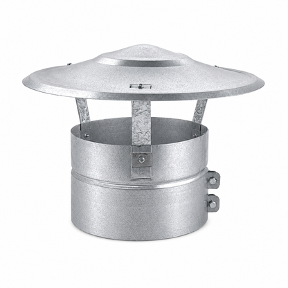 Sombrerete Fijo para Conductos en Acero Galvanizado - Serie Lisa y Helicoidal