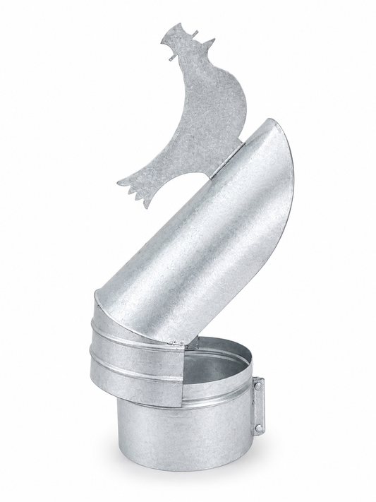 Sombrerete Giratorio Veleta para Conductos en Acero Galvanizado - Serie Lisa y Helicoidal
