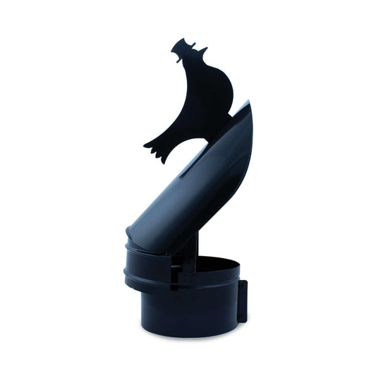 Sombrerete Giratorio tipo Veleta para chimeneas en Acero pintado en Negro - Serie lisa