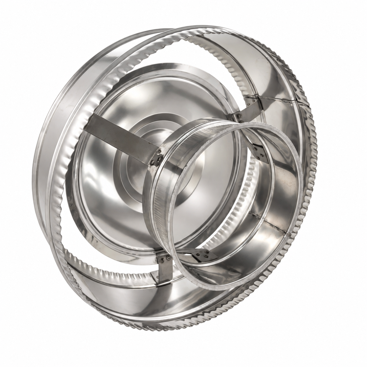 Sombrerete Antirrevocante en Acero Inoxidable para Conductos Aislados - Serie Modular Aislada