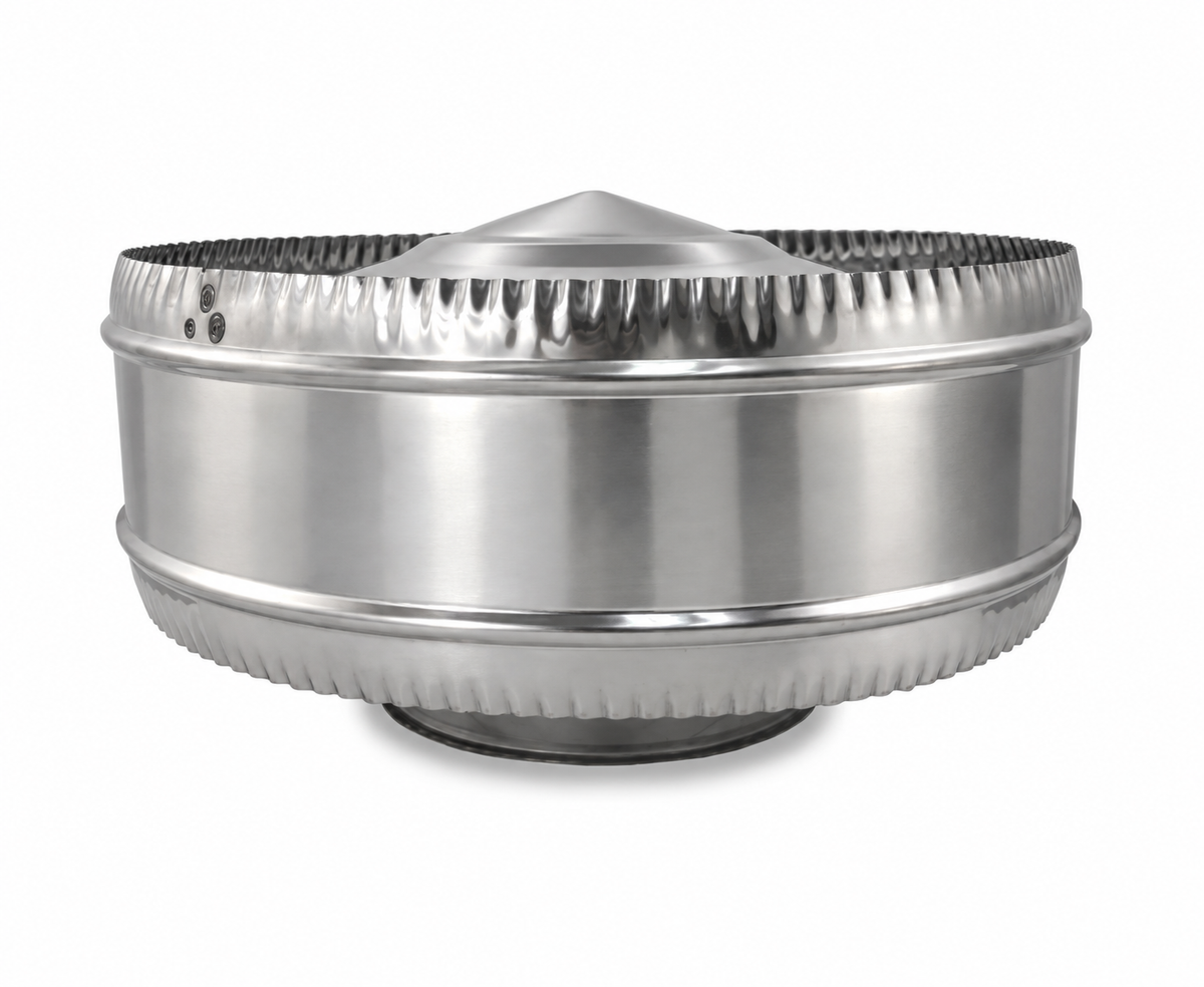 Sombrerete Antirrevocante en Acero Inoxidable para Conductos Aislados - Serie Modular Aislada