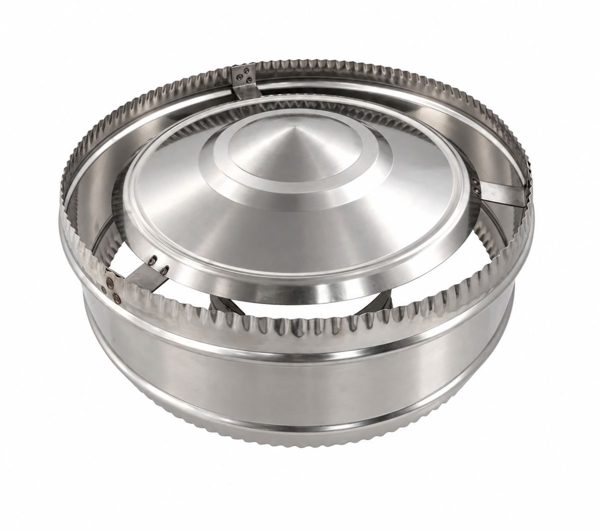 Sombrerete Antirrevocante en Acero Inoxidable para Conductos Aislados - Serie Modular Aislada