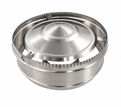 Sombrerete Antirrevocante en Acero Inoxidable para Conductos Aislados - Serie Modular Aislada