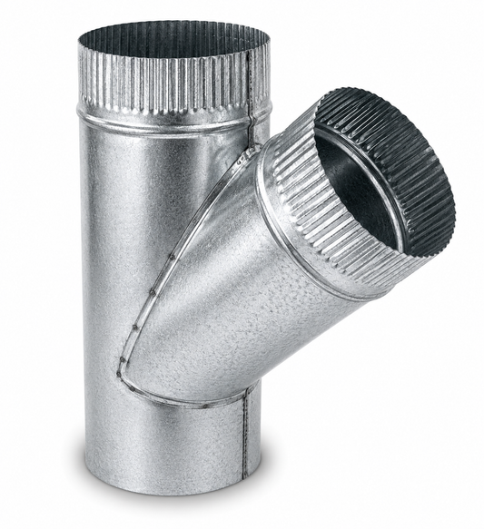 TE para chimeneas en Acero Galvanizado - Ángulo 45º - Serie lisa