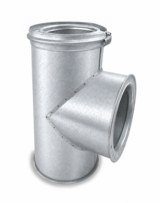 TE Aislada Doble Pared en Acero Galvanizado - Angulo 90º - Serie Modular Aislada