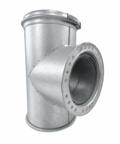 TE Aislada Doble Pared en Acero Galvanizado - Angulo 90º - Serie Modular Aislada