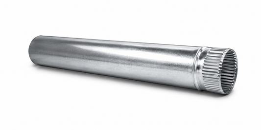 Tubo para chimeneas en Acero Galvanizado Longitud 1 m - Serie lisa