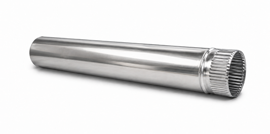 Tubo para chimeneas en Acero Inoxidable Longitud 1 m - Serie lisa