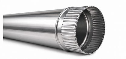 Tubo para chimeneas en Acero Inoxidable Longitud 1 m - Serie lisa