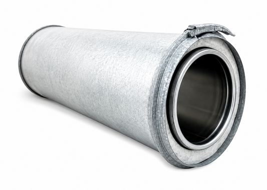 Tubo de Doble Pared Aislado Anticondensación en Acero Galvanizado Longitud 1 m - Serie Modular Aislada