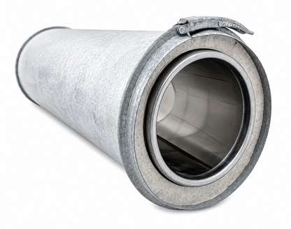 Tubo de Doble Pared Aislado Anticondensación en Acero Galvanizado Longitud 1 m - Serie Modular Aislada