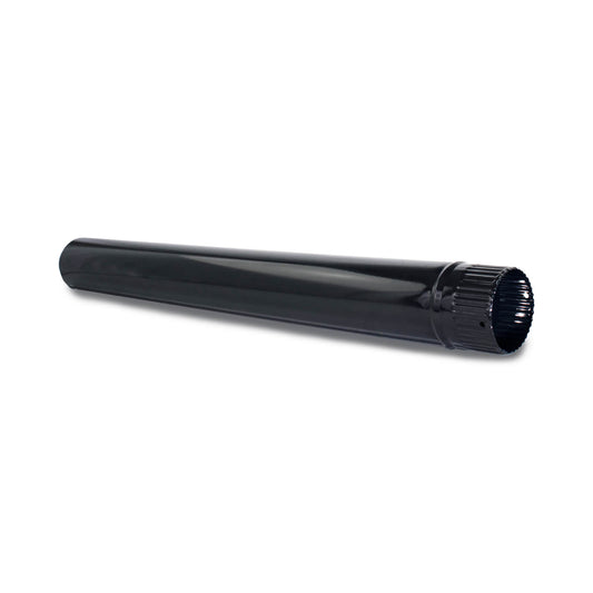 Tubo para chimeneas en Acero Negro Vitrificado Longitud 1 m - Serie lisa