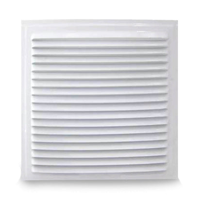 Rejilla Ventilación en Esmaltado Blanco de 16x16 cm para Empotrar