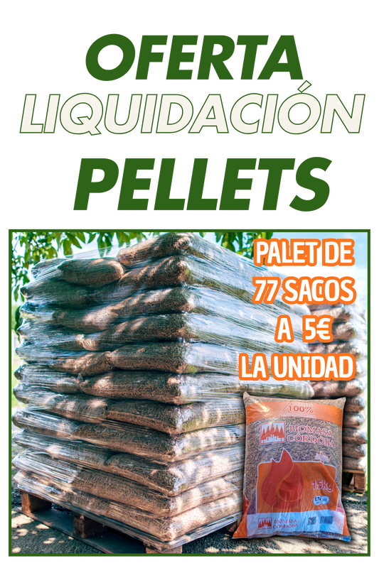 Palet de 77 sacos de Pellets con Certificación EN-Plus A1 - 15 kg